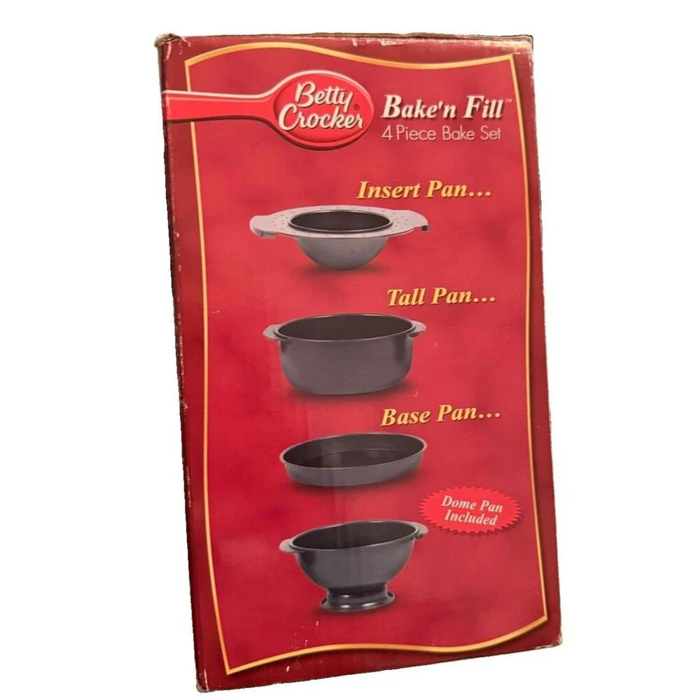 Vintage Betty Crocker Bake'n Fill 4-Piece Bake Set from 2005